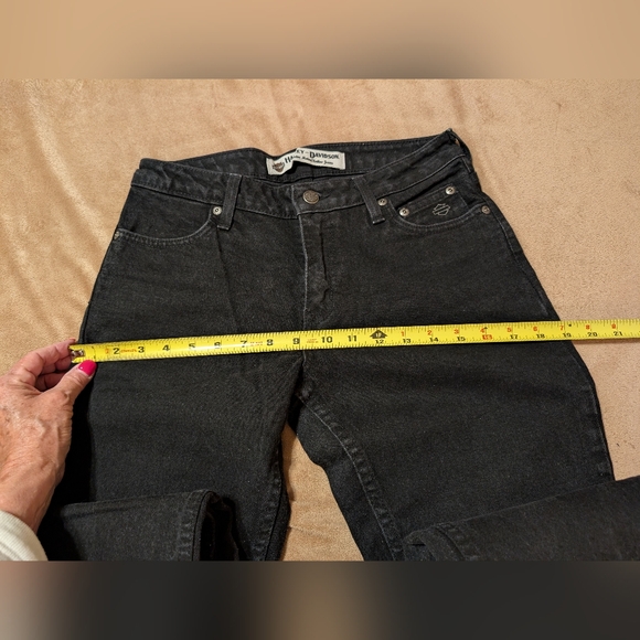 Authentic Harley-Davidson® Women's s Dark Black Jeans Size 4 - Picture 5 of 10